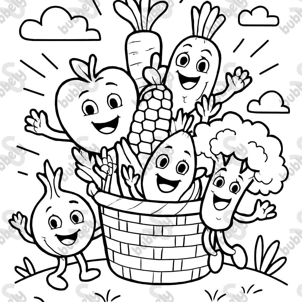 un panier plein de fruits et légumes un panier plein de fruits et légumes