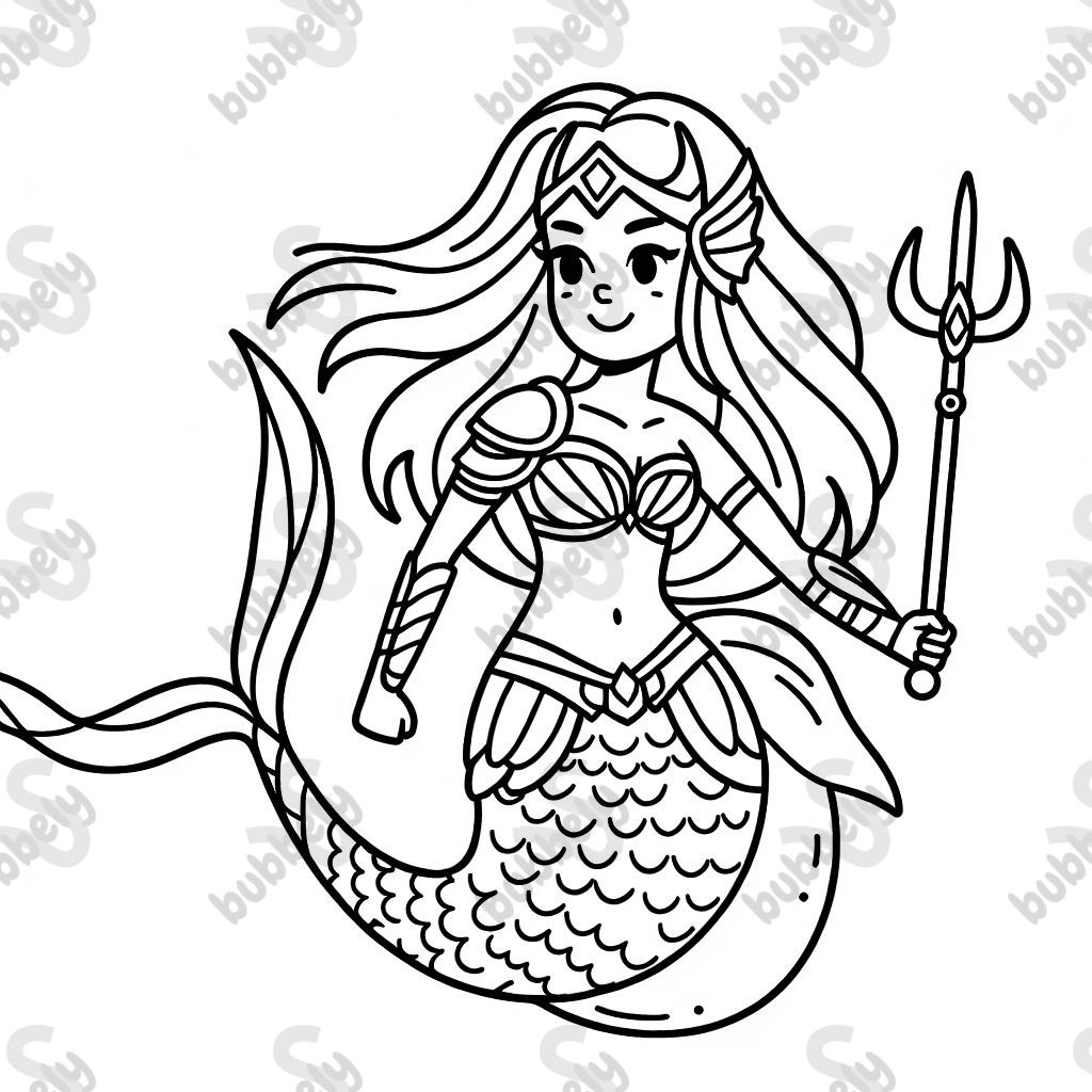 Mermaid warrior