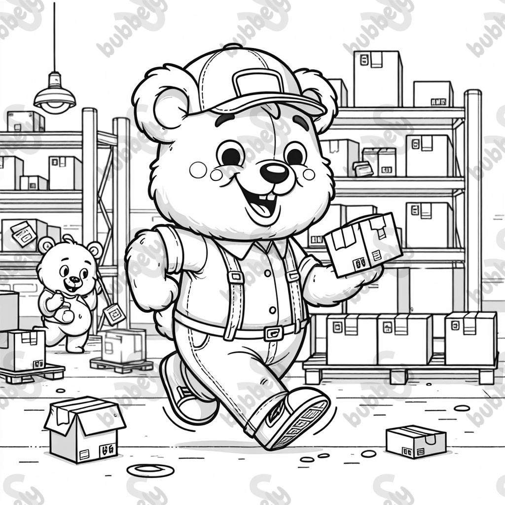 Bär in der logistik