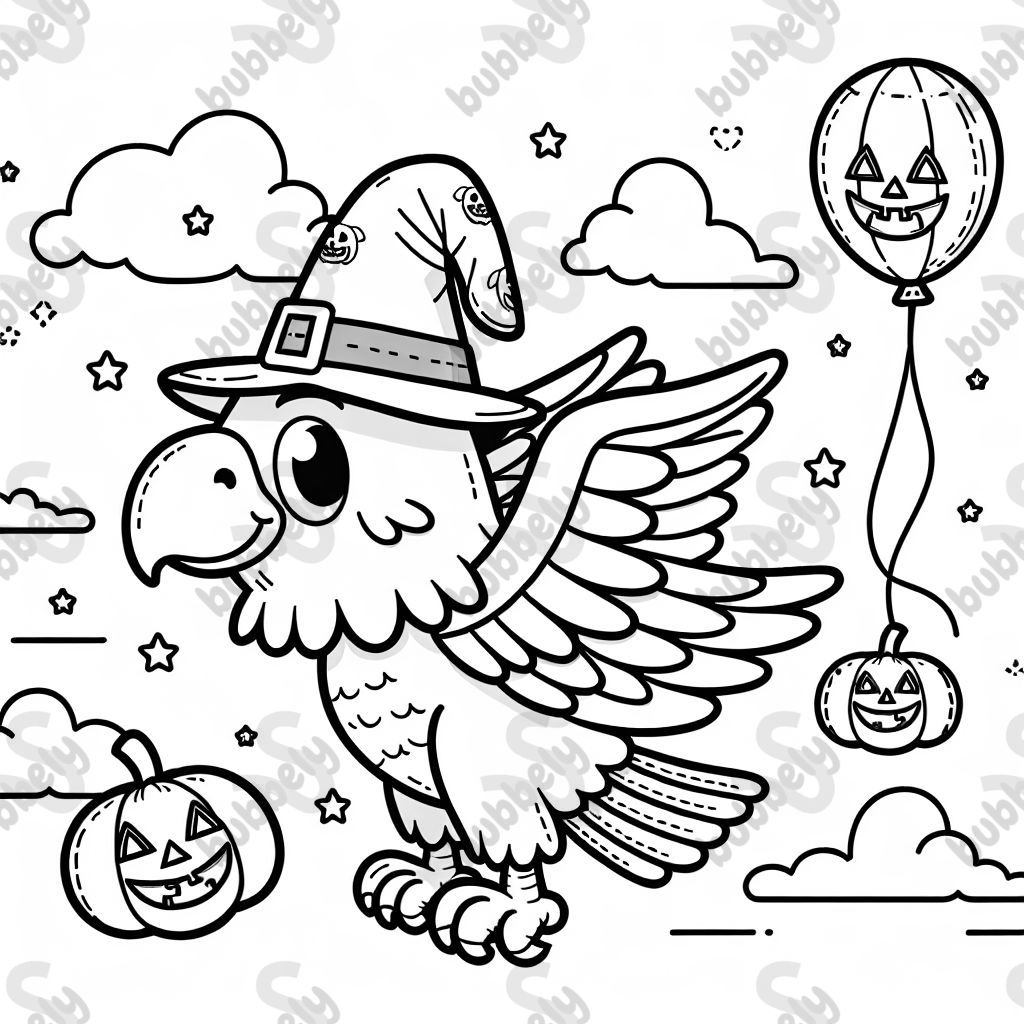 Flying Halloween Eagle