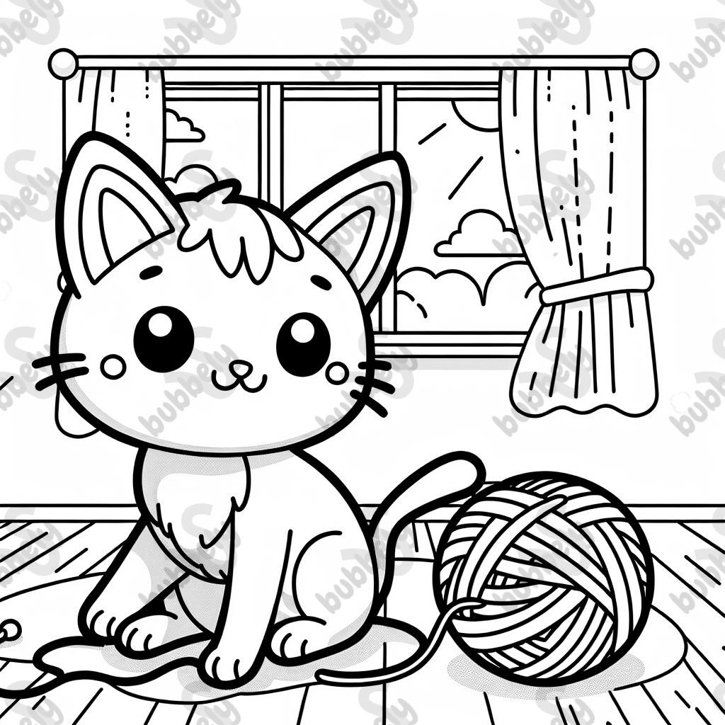 a cat with few details a cat with few details