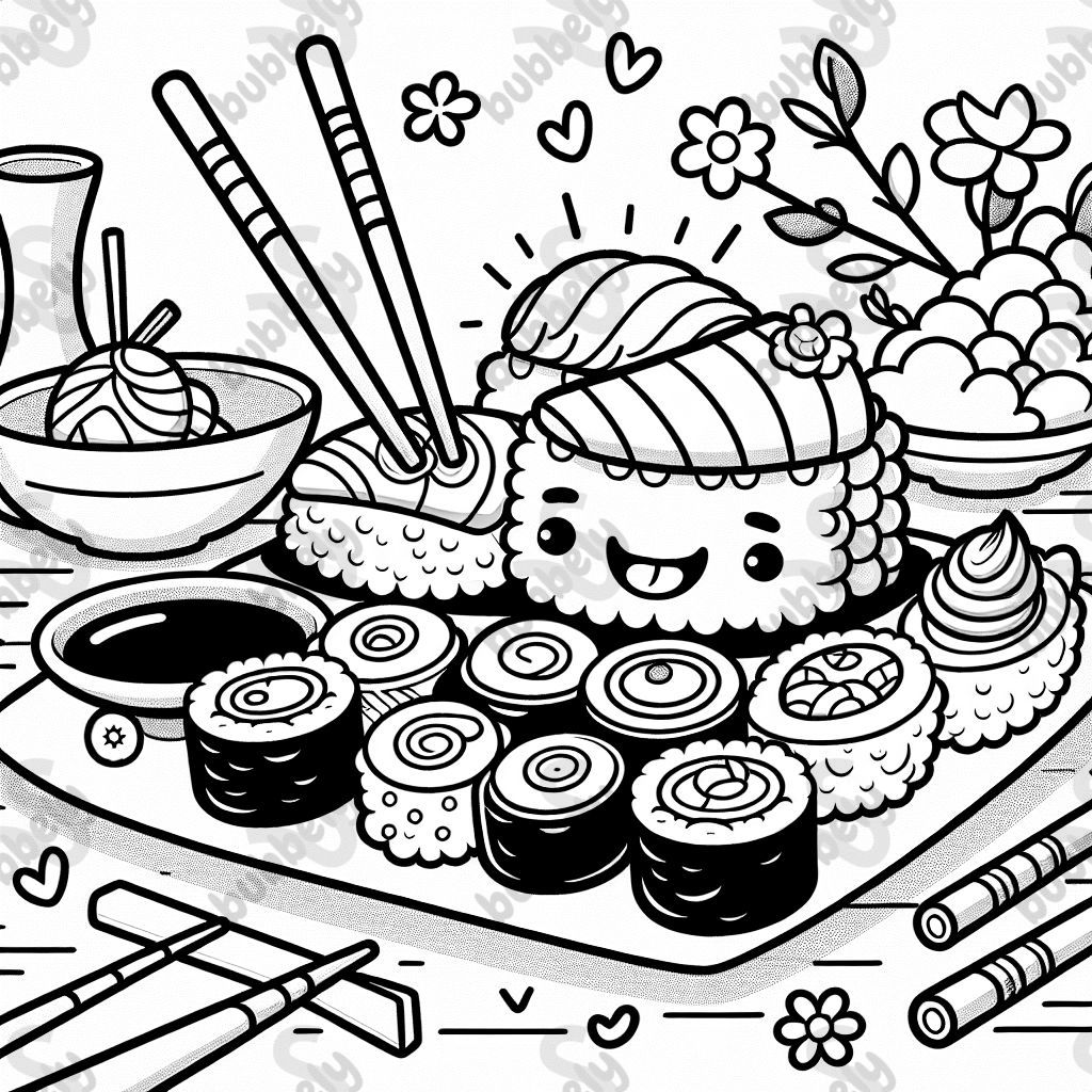 A sushi platter with different rolls.