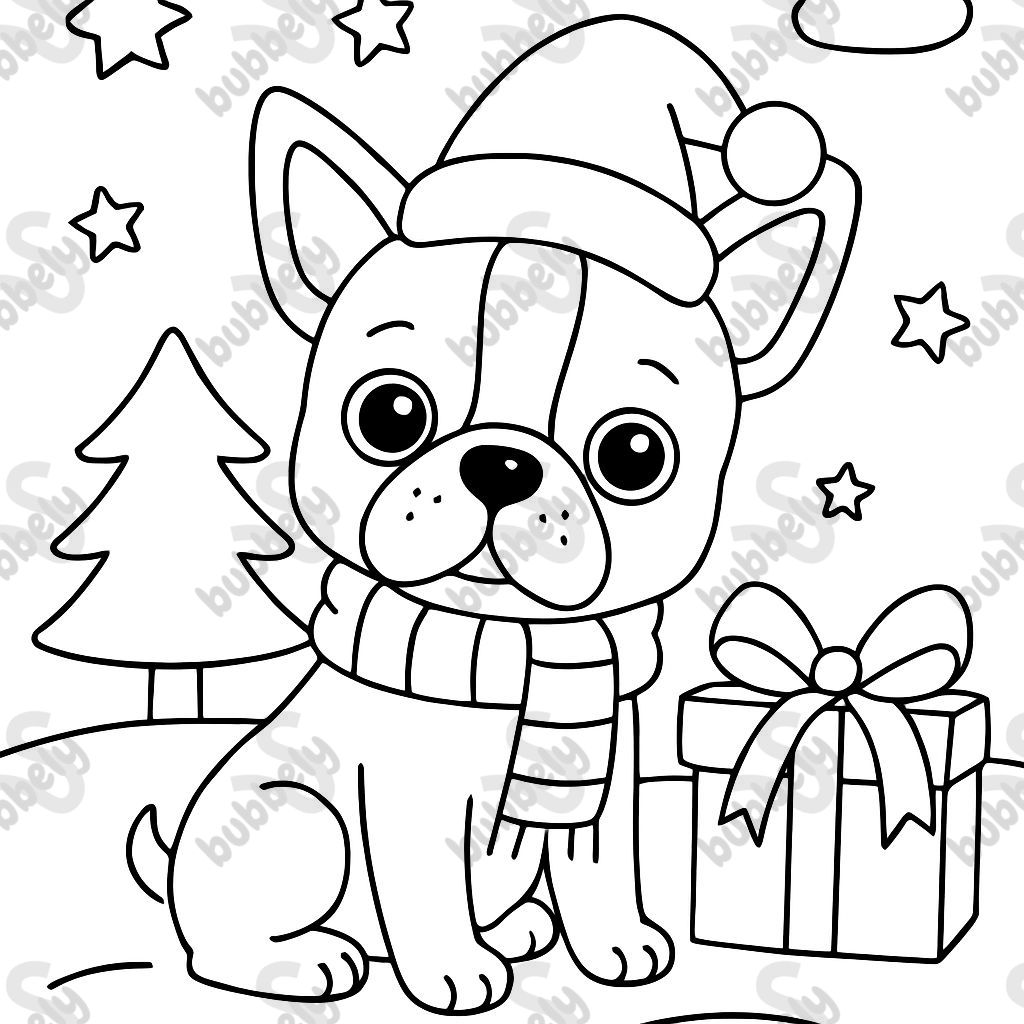 Boston terrier christmas