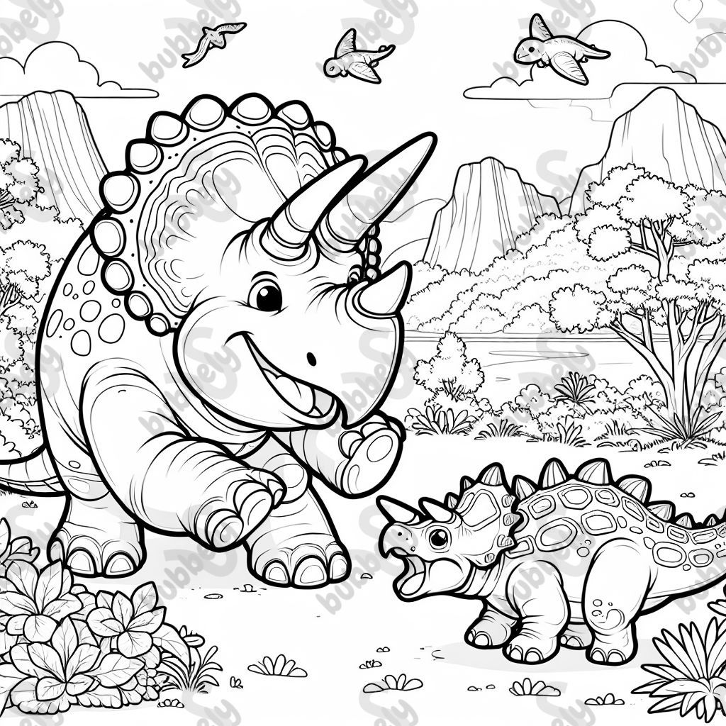 ein Triceratops kämpft gegen einen Ankylosaurus