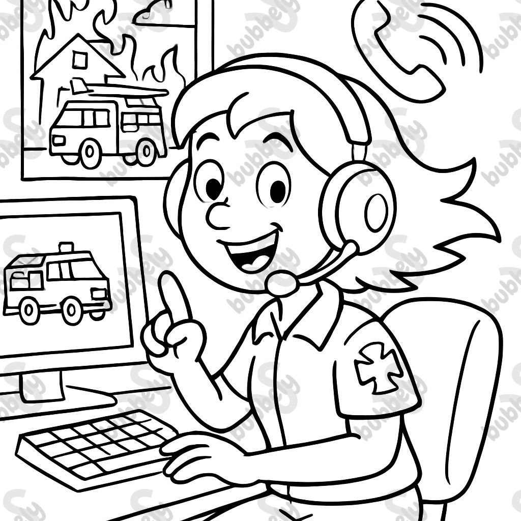A 000 radio dispatcher for fire service A 000 radio dispatcher for fire service