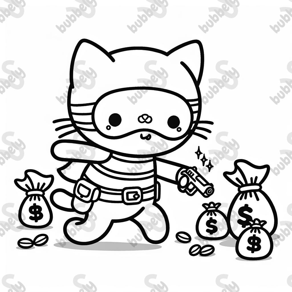 Super Kitties catch the robbers Super Kitties catch the robbers