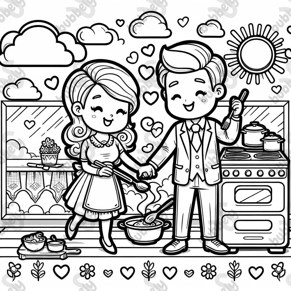 husband and wife in love