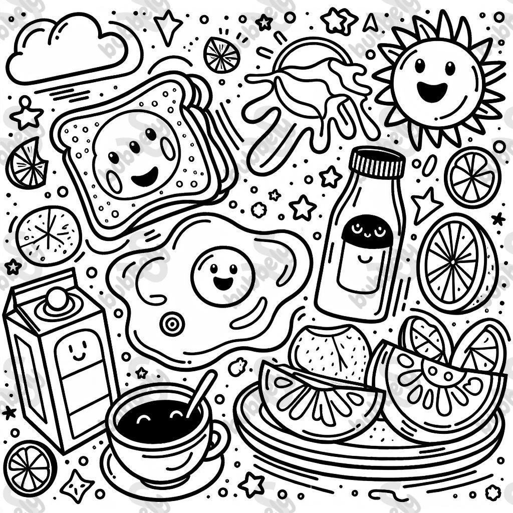 an abstract breakfast