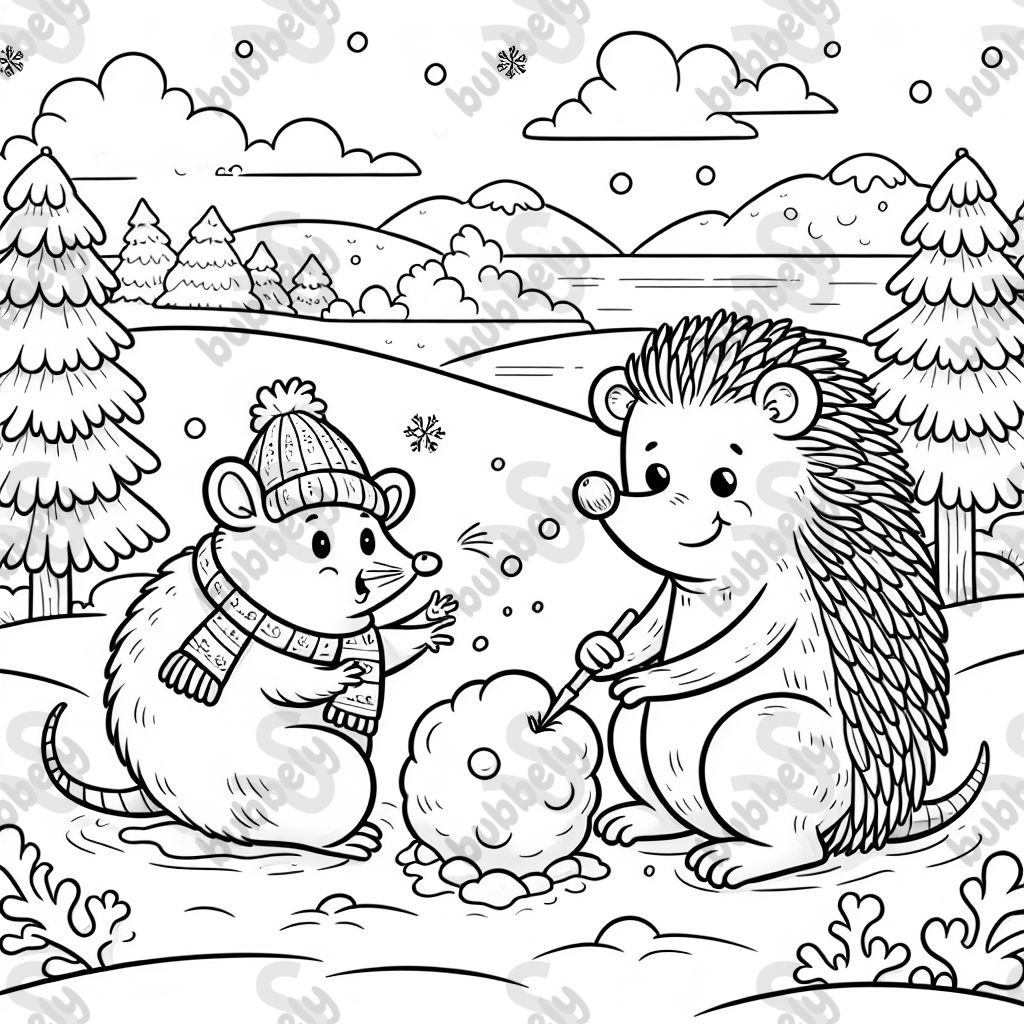 Hedgehog and Rat are on winter vacation