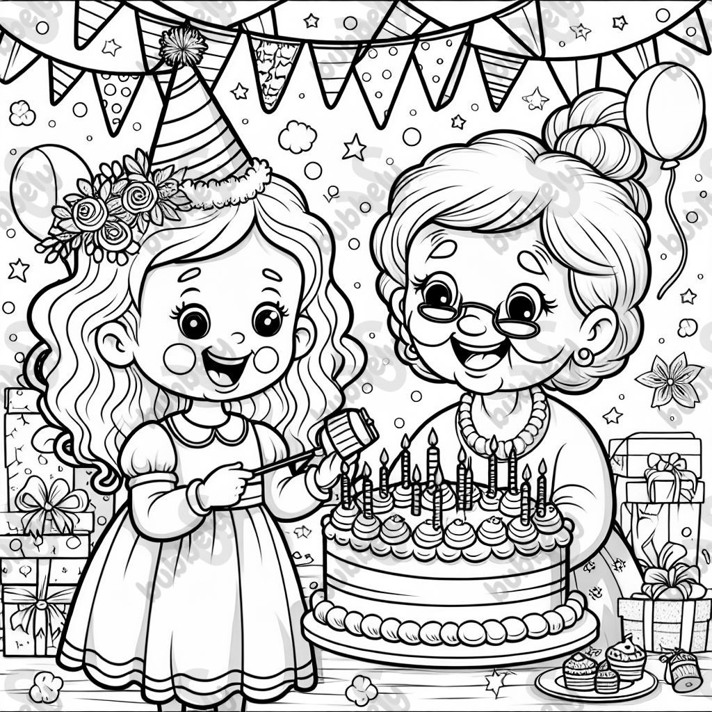 Birthday picture for Grandma Ilka