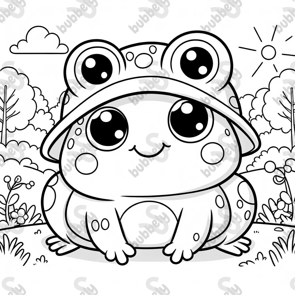 une grenouille mignonne avec un chapeau de grenouille une grenouille mignonne avec un chapeau de grenouille