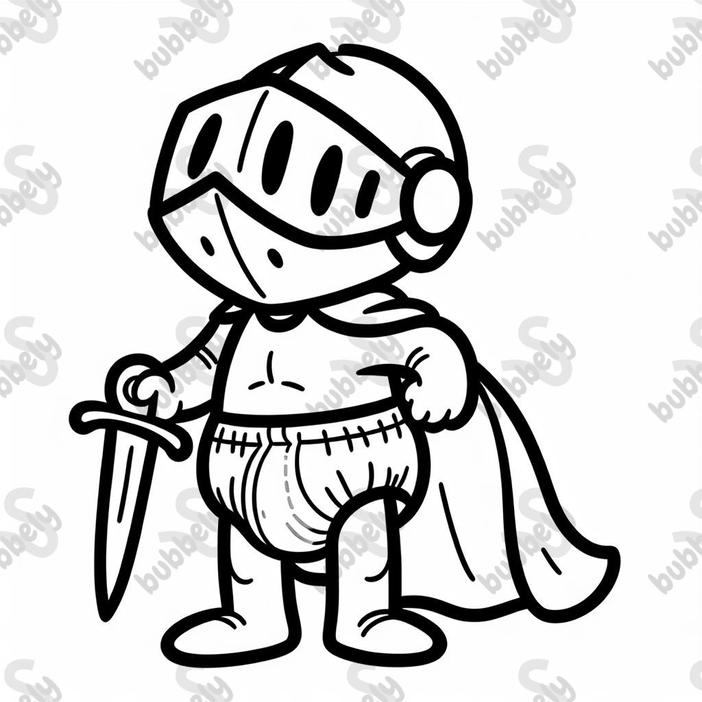 Einen Ritter in pampers