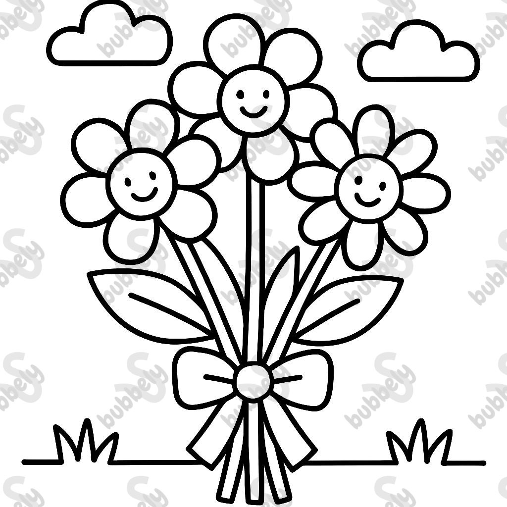 a bouquet of flowers