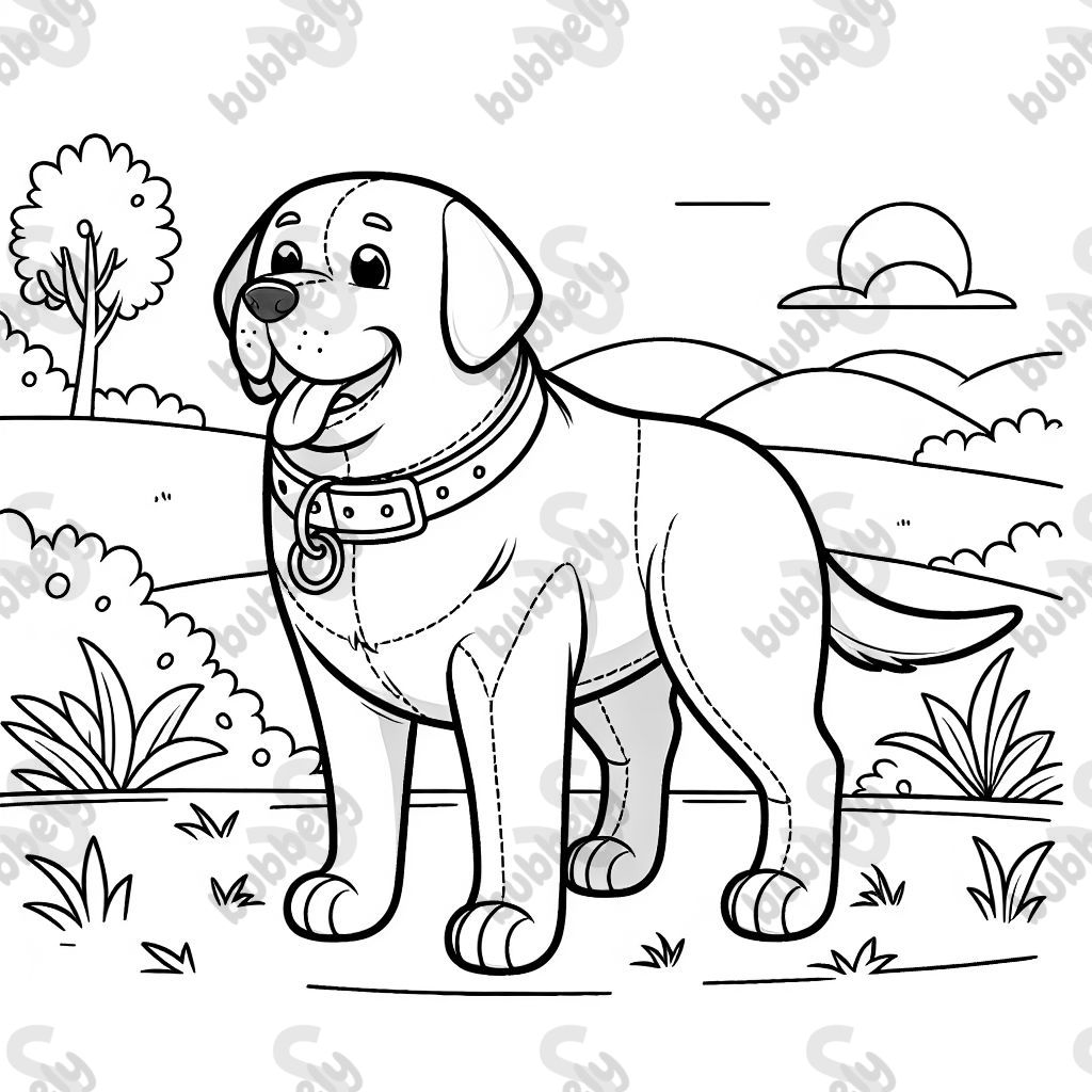 Labrador with collar