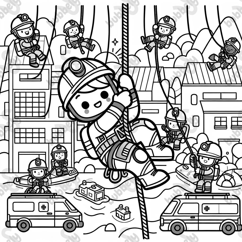 Höhenretter im Seil