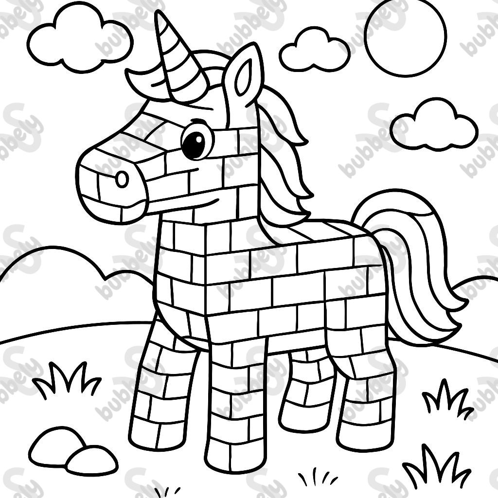 a brick unicorn