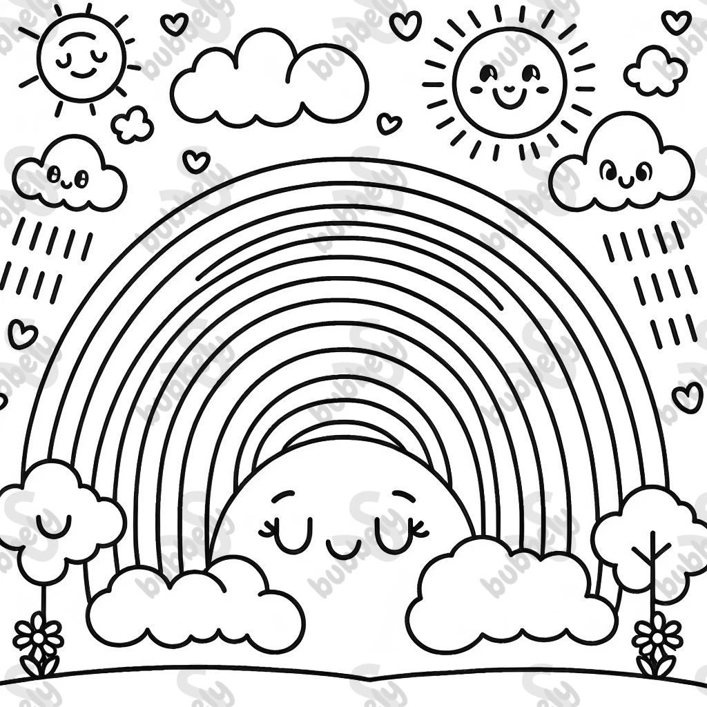 smiling rainbows