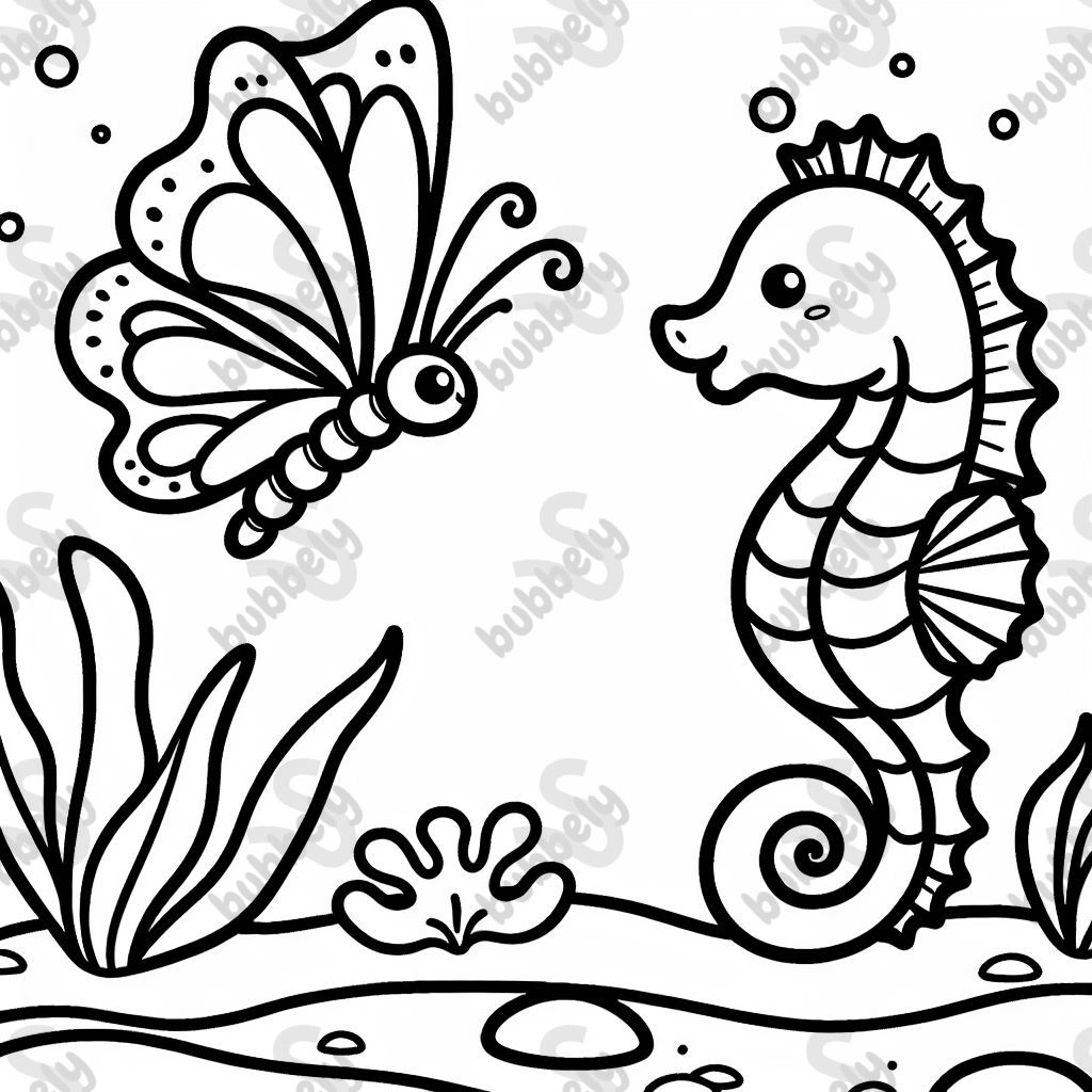 Schmetterling Seepferdchen