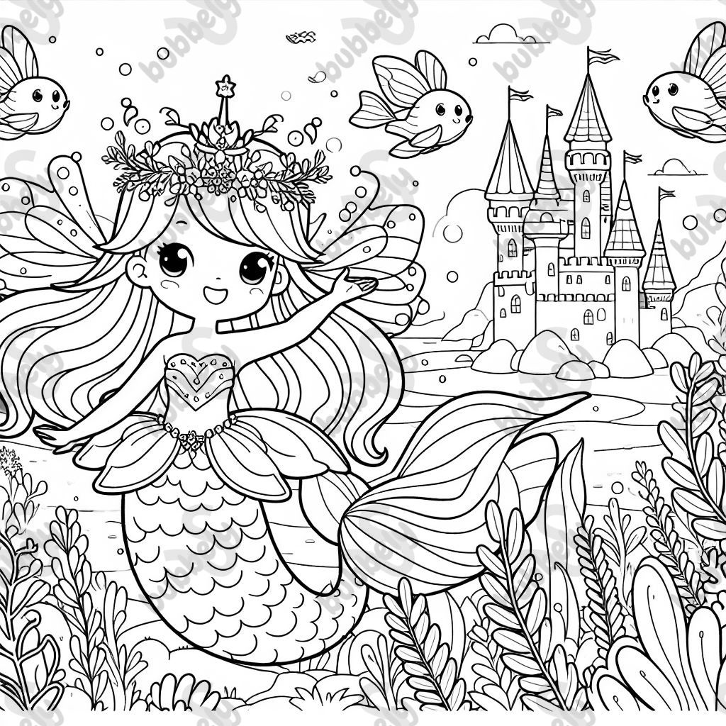 Une princesse sirène fée