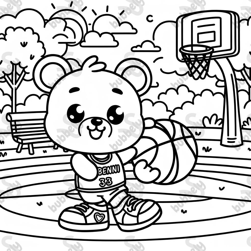 basketball avec le nom Benji