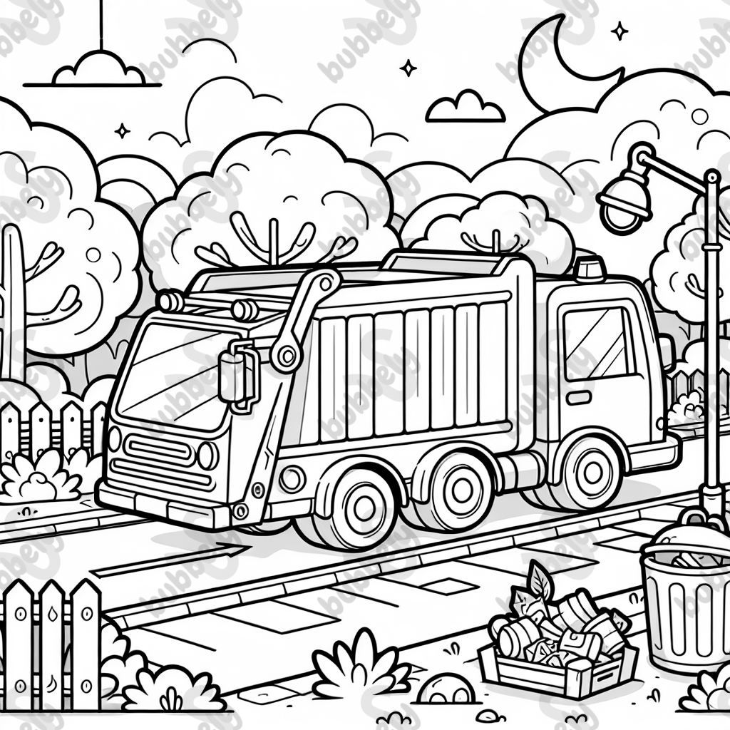 a garbage truck a garbage truck