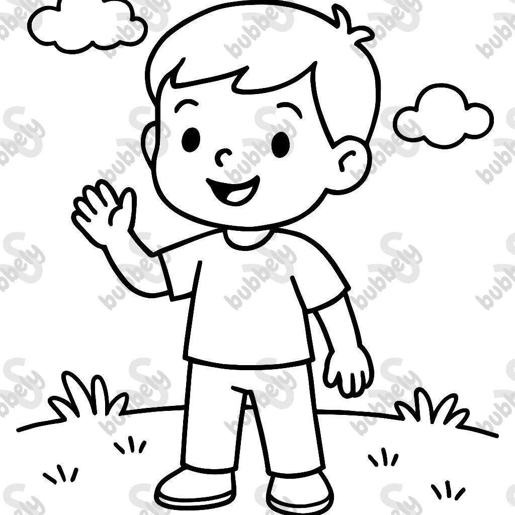 A boy with short hair A boy with short hair