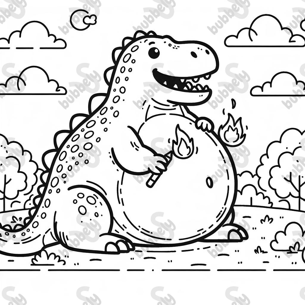 dinosaurier mit einem großen po