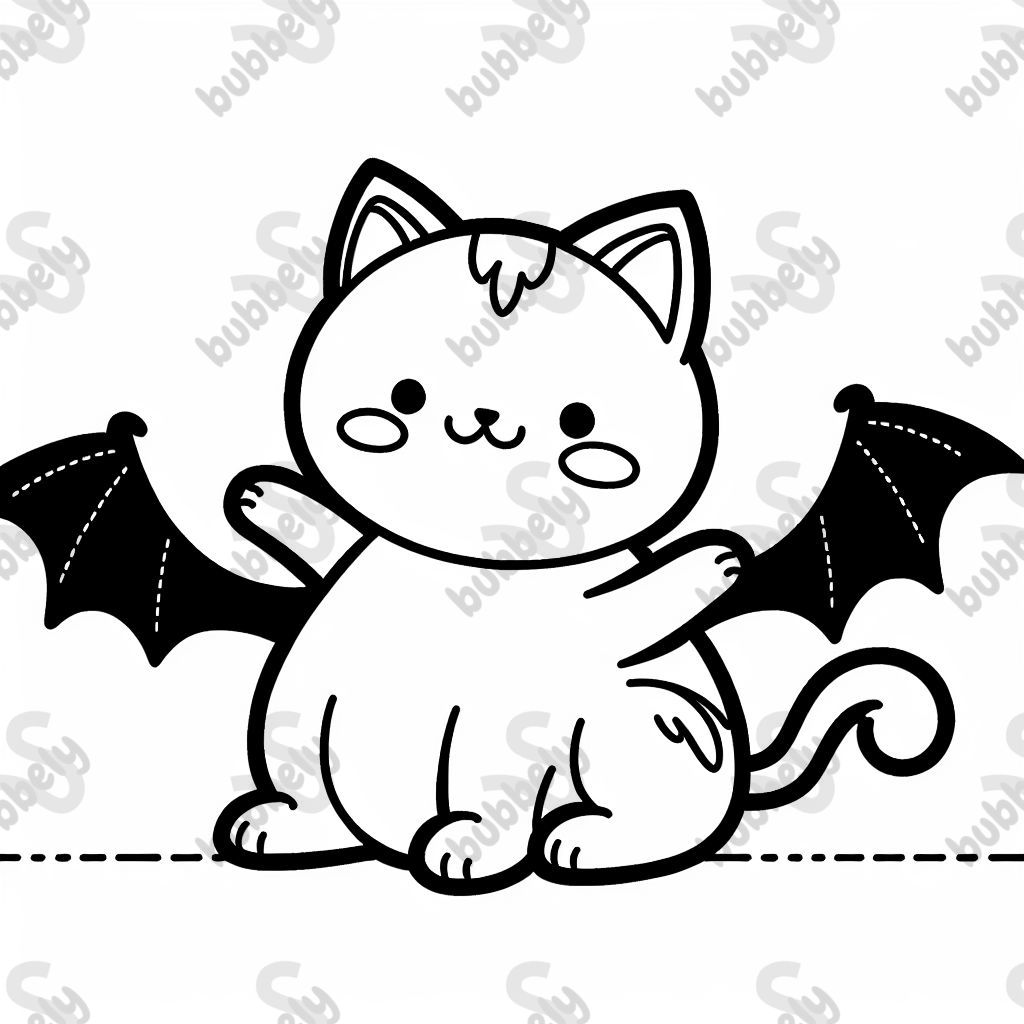 cat with bat wings