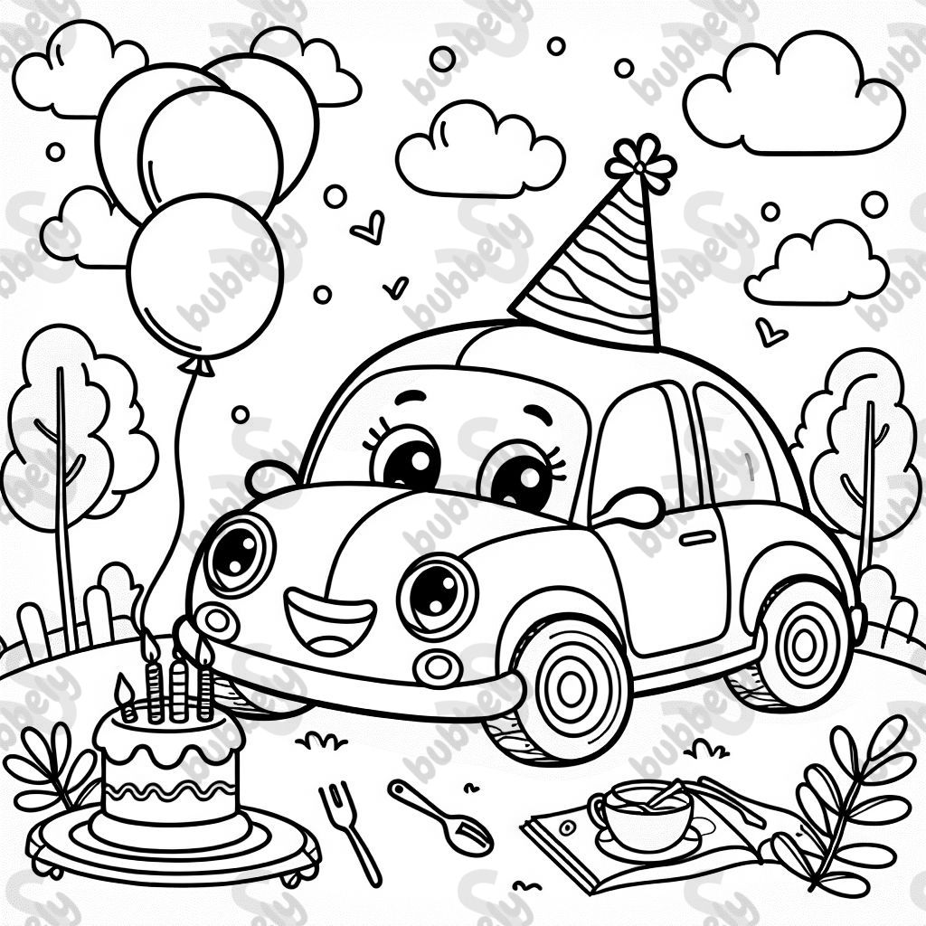 Car happy birthday