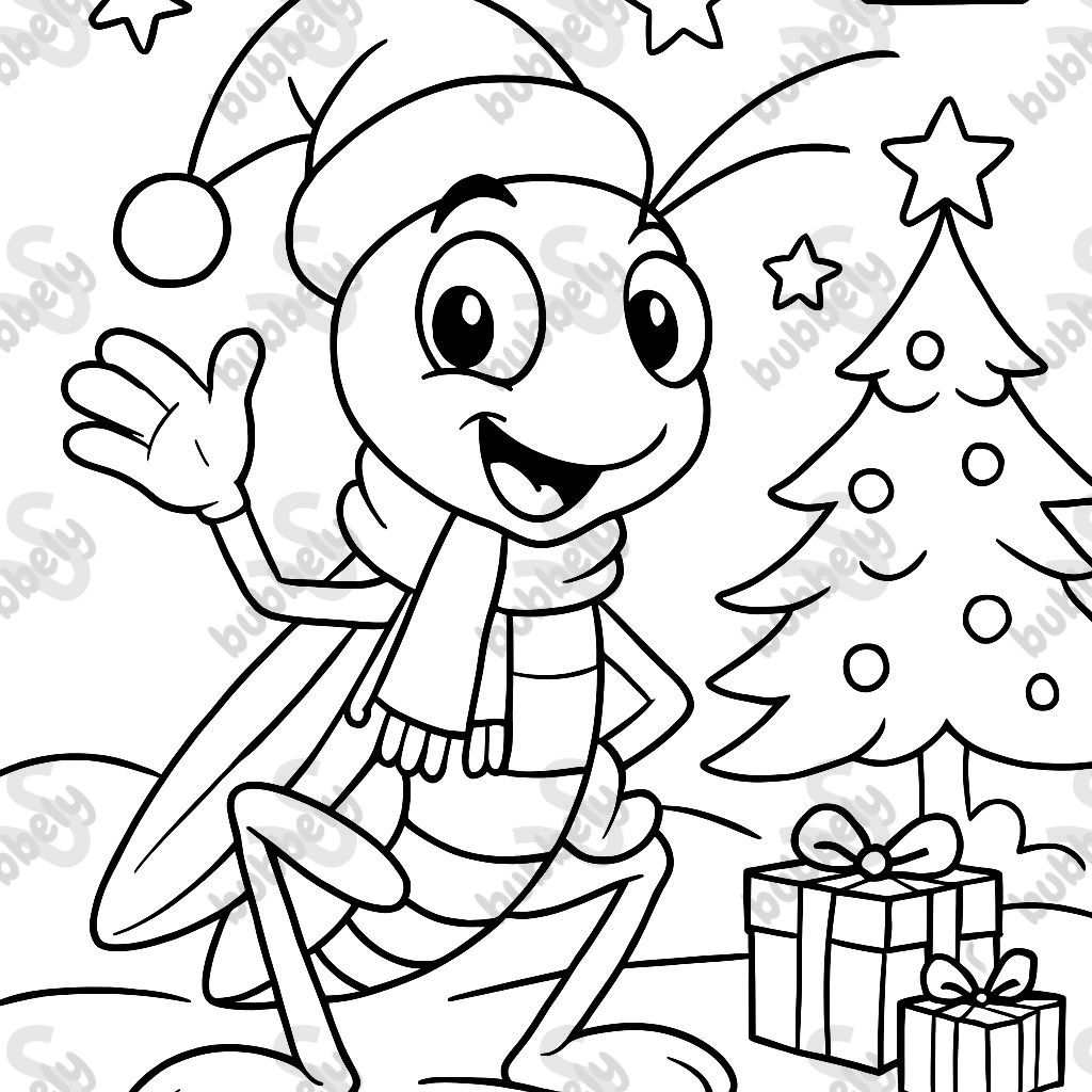 Christmas Grasshopper