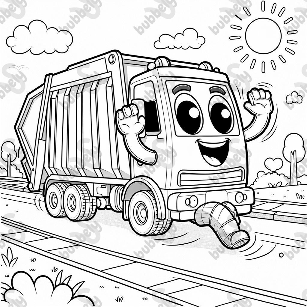 Garbage truck dancing