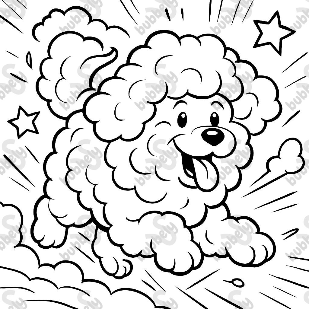 Un grand chien pelucheux avec un pelage en barbe à papa