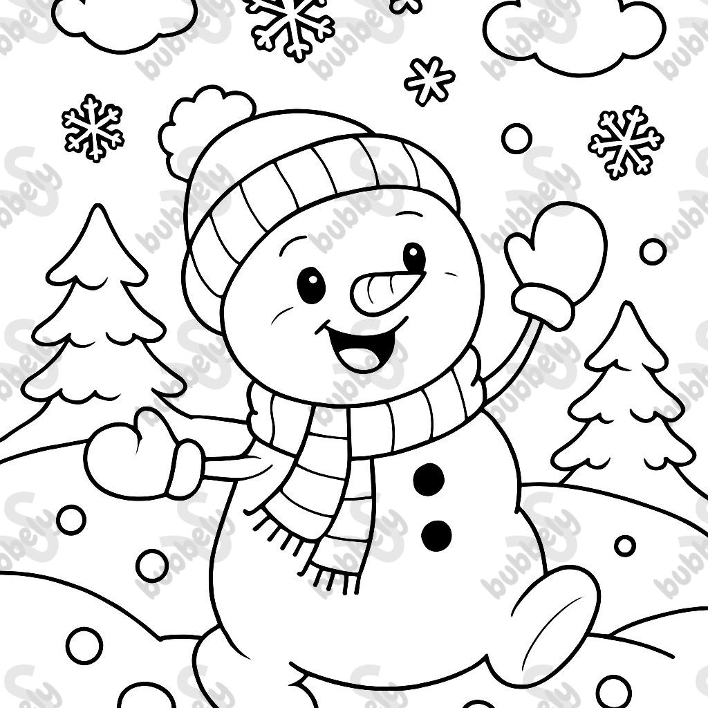bonhomme de neige mignon