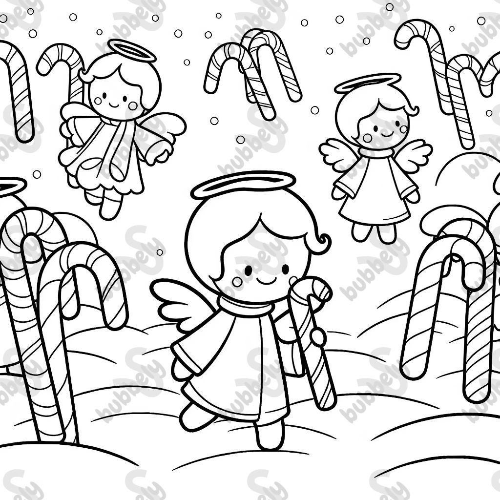 Candy cane angels