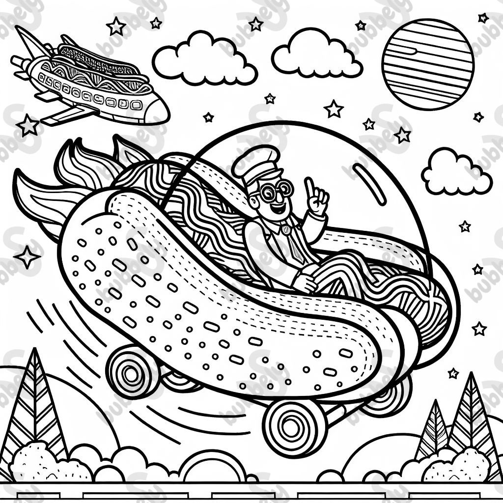 A human In a hot dog shut