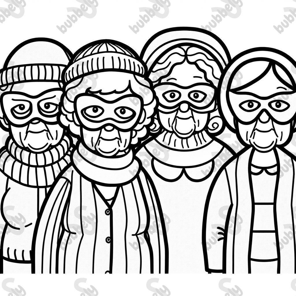 4 grands-mères en tant que voleurs masqués 4 grands-mères en tant que voleurs masqués