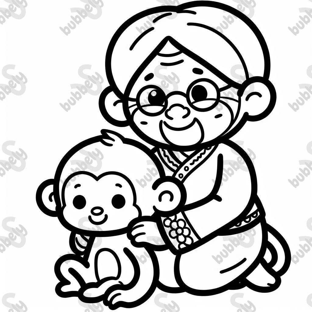 Grand-mère Singe, Tante Singe Grand-mère Singe, Tante Singe