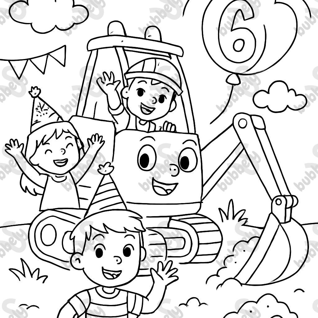 a digger birthday 34