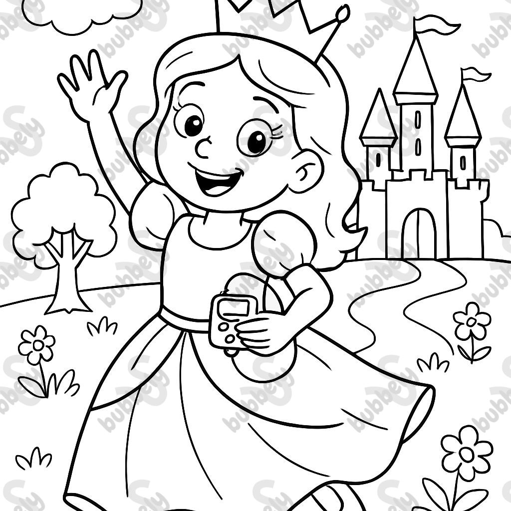 Princesse avec une pompe à insuline Princesse avec une pompe à insuline