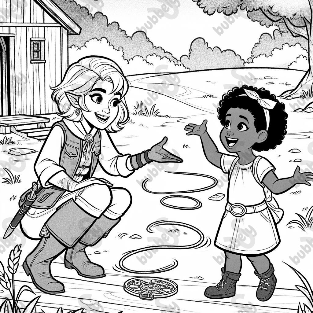 Female scout elf and a 4 year old biracial girl