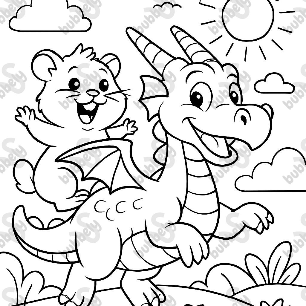 hamster and a dragon