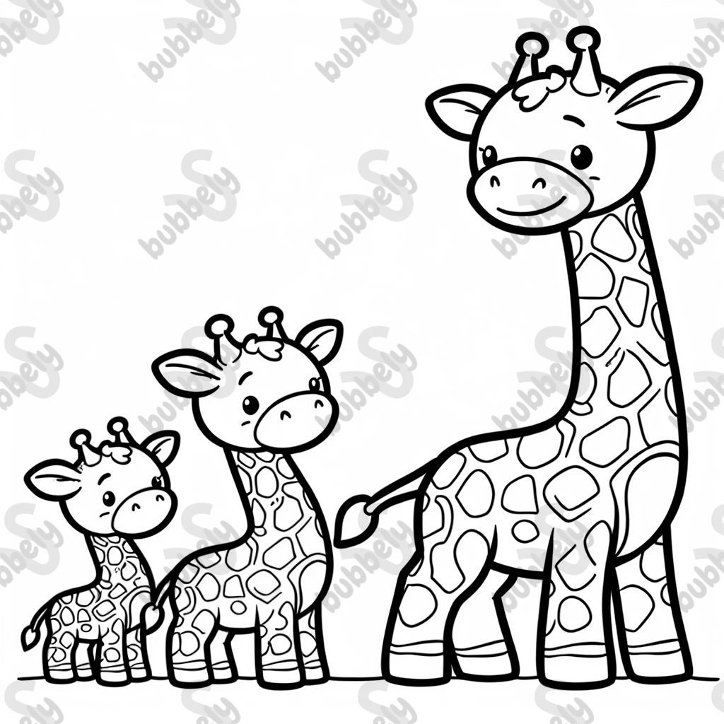 Giraffenfamilie