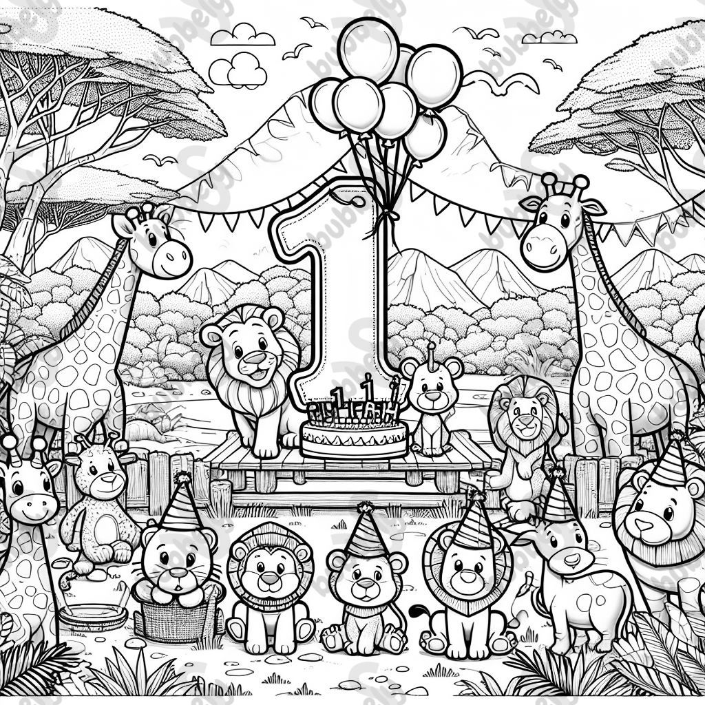 Le premier anniversaire de Noah en safari Le premier anniversaire de Noah en safari