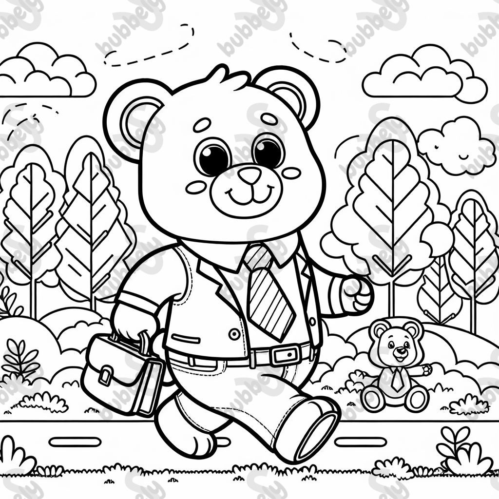 A bear going to a professional job.