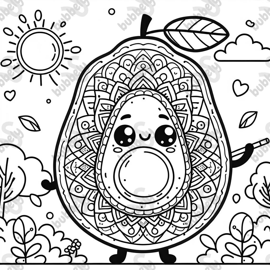 Mandala avocado