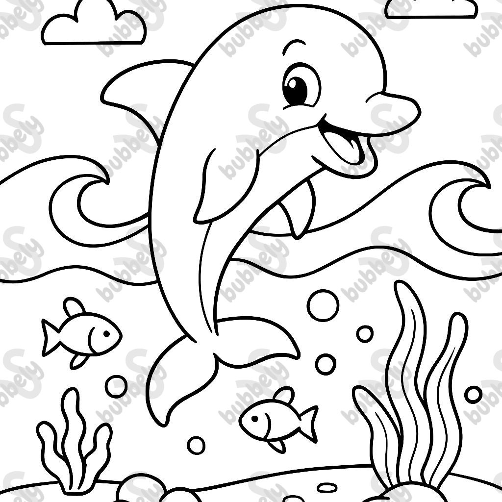 dauphin nageant dans l'océan