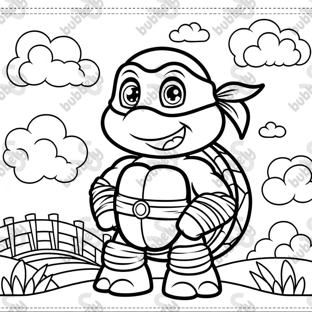 eine Ninja Schildkröte