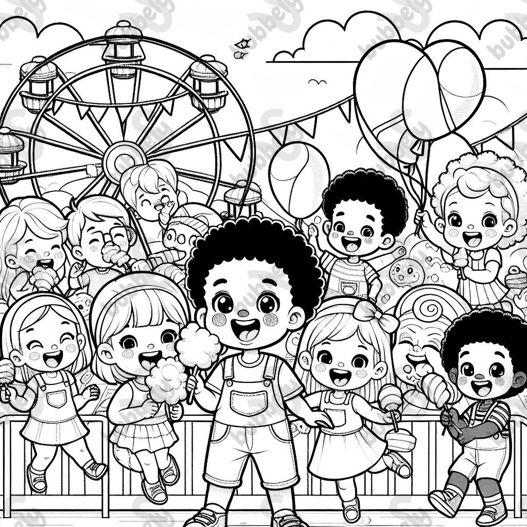 Kinder beim Karneval 