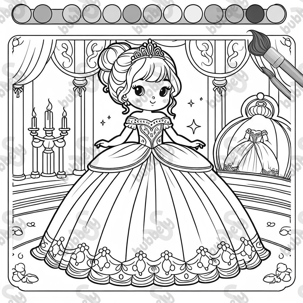 prinzessin im ballkleid