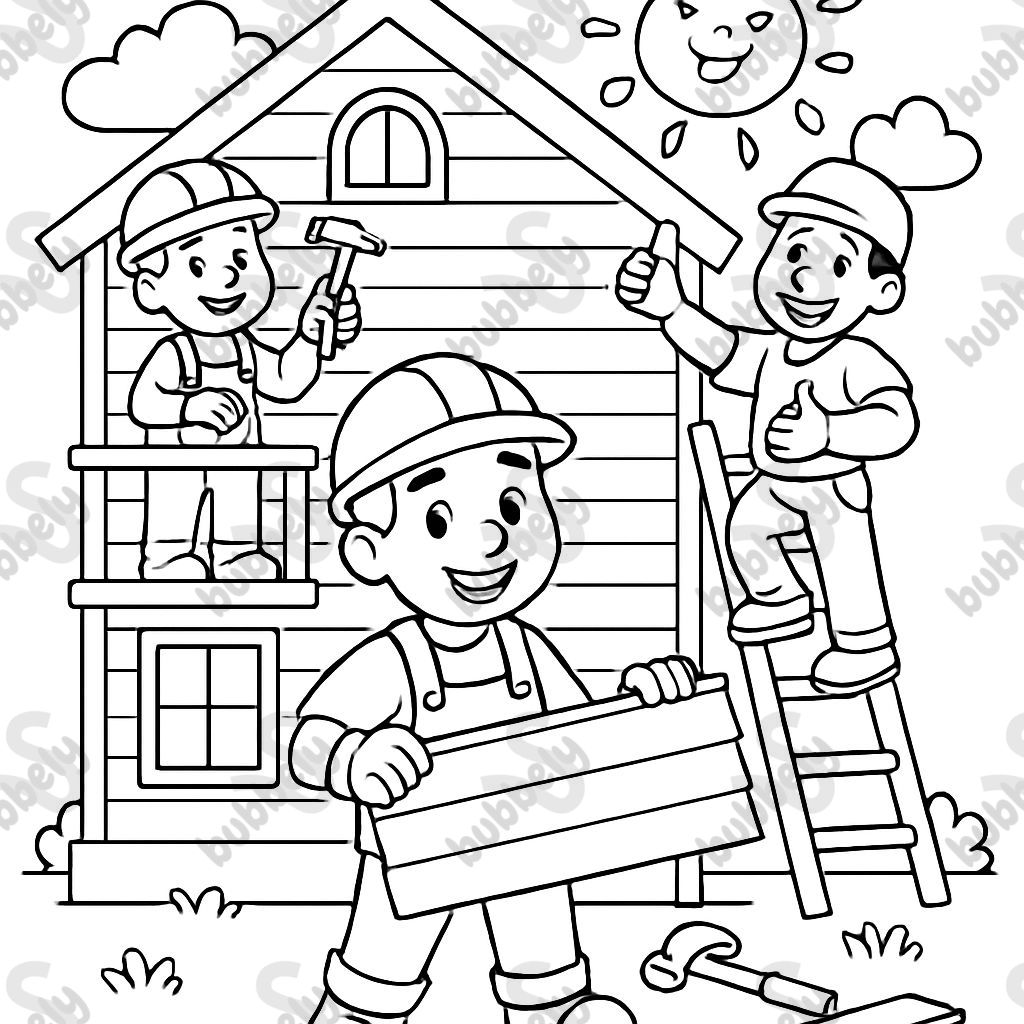 A crew installing vinyl siding on a house. A crew installing vinyl siding on a house.